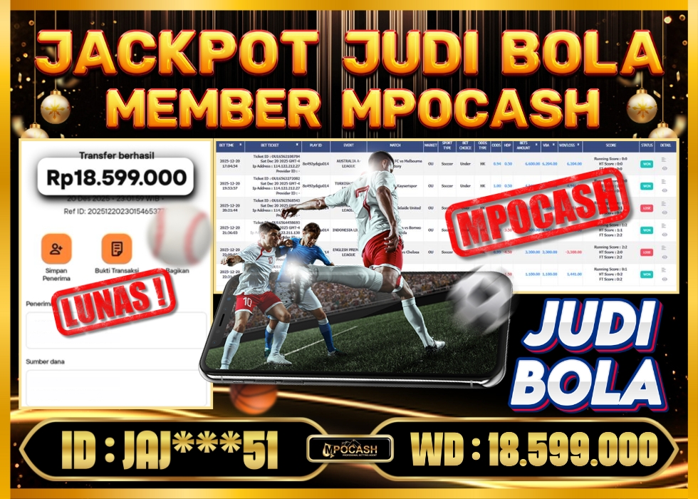 MPOCASH JACKPOT JUDI BOLA